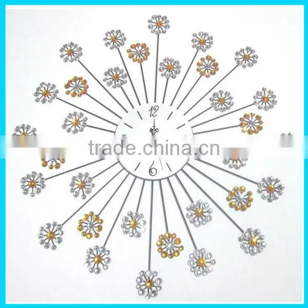 Modern Home Antique Metal Art Wall Clock