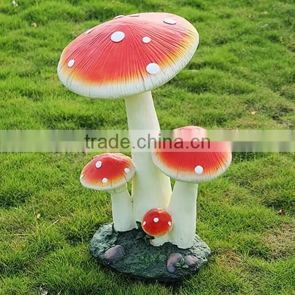 Resin mushroom yard ornament outdoor garden mushroom statues