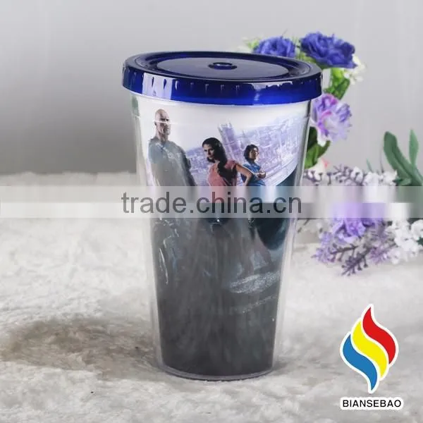 Sedex 4P Audited Factory 16oz double wall acrylic tumblers with inserts