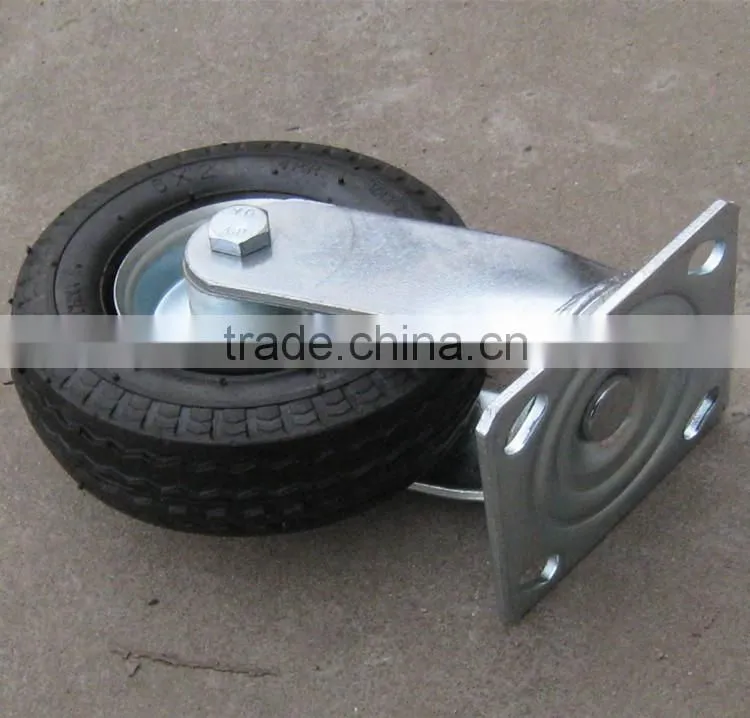 high quality 6" pu caster wheel for plant tool cart