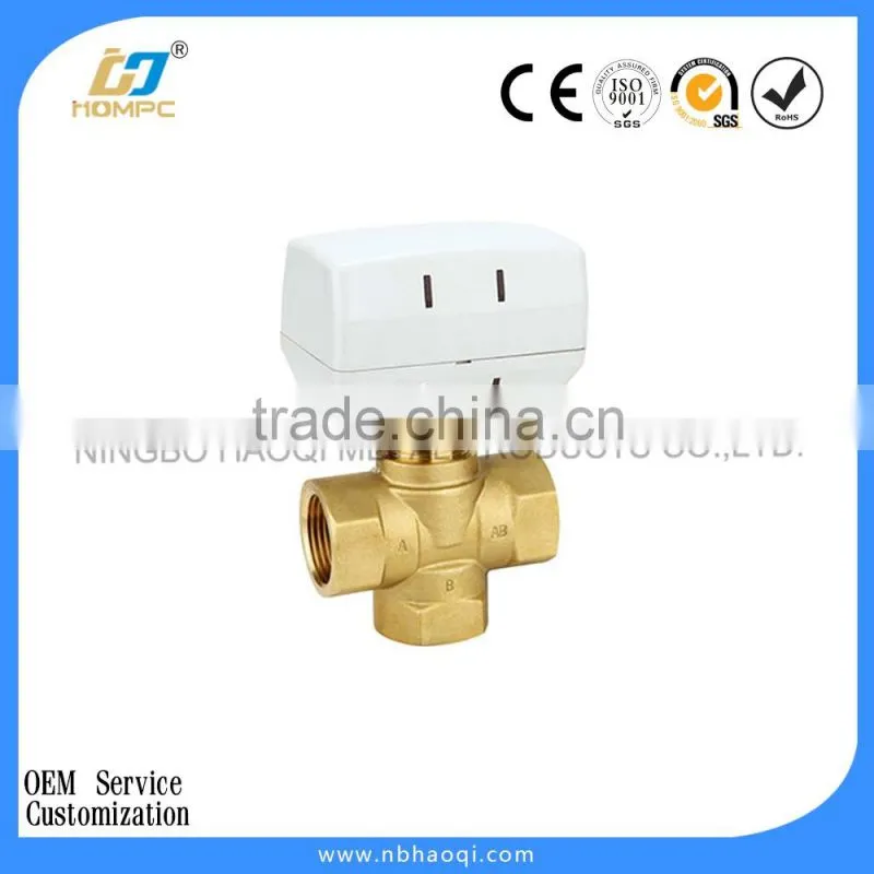 Brass water blending valve,thermoelectric valve for heating valve