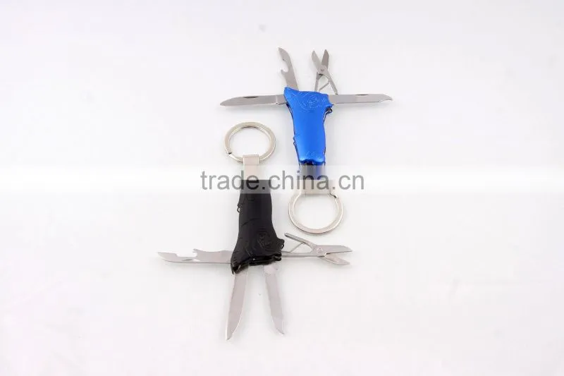 2014 new Mini Keychain Knife with aluminium oxide hand/keychain tool