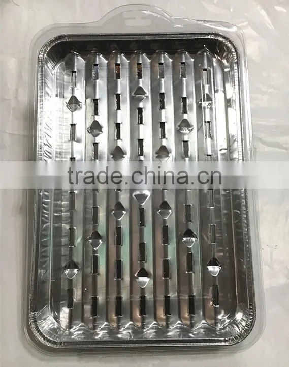 China made aluminum disposable BBQ tray,BBQ serving tray.
