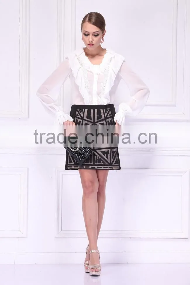 new style design chffion blouses fashion clothing for women 2015