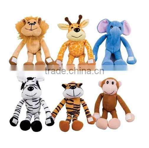 Cuddly stuffed long arms animals monkey custom made plush toy manufacturer