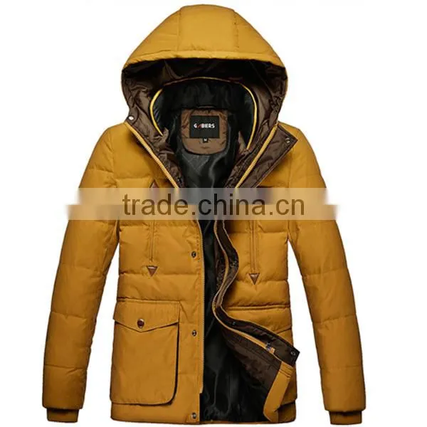 2015 Stylish Latest Design Popular down feather Jackets For Men