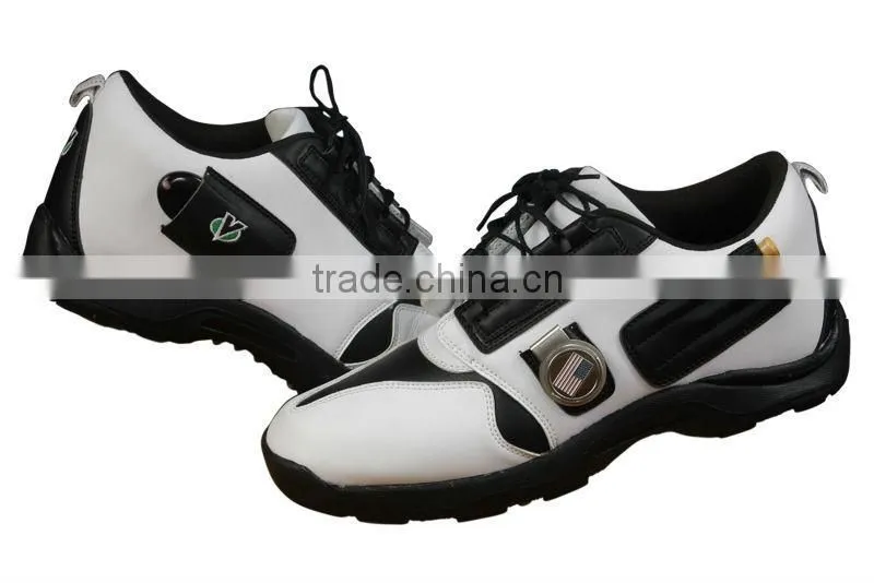 fashion sport shoes brand, stylish high top golf shoes for men or women with spike for business