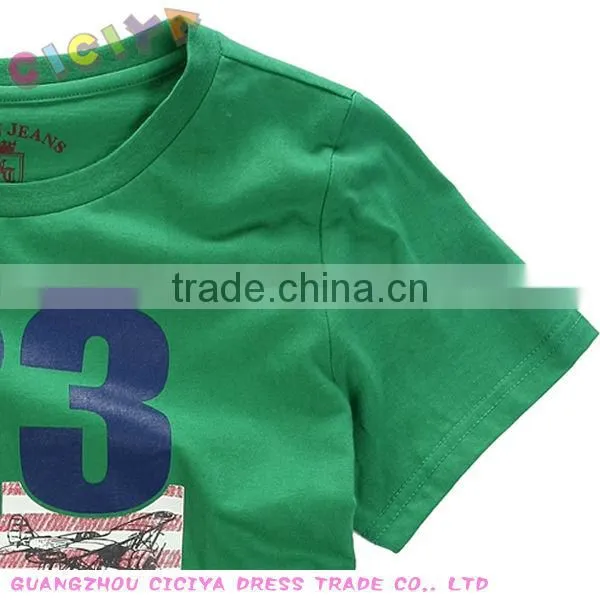 Custom wholesale new summer cotton cool flag printing design child boys t-shirt