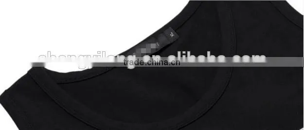 2015 High quality men's vest men's tank top for sportswear men's singlet with side zipper