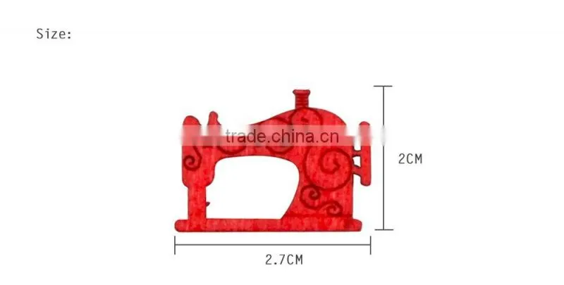 D&D Hot Sale 20pcs/lot Mixed Color Sewing Machine Pattern 2 Hole Wood Button For Sewing Scrapbooking Supplies 2*2.7cm