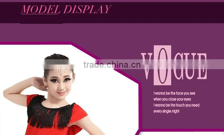 Girls Sexy Leopard Latin Dance Skirt Suits Children Kids Performance Latin Fringe Dress