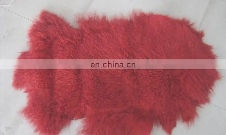 Mongolian Lamb Fur Skin Tibet Lamb Fur pelt From China