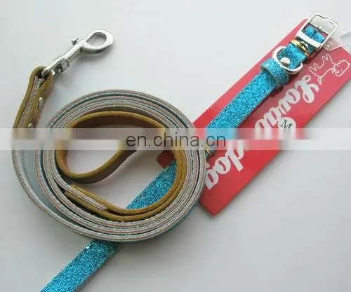 genunin leather fantasy diamond dog collar