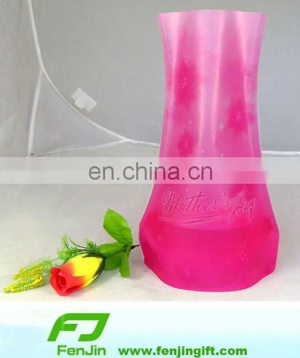 cheap clear plastic folding vase