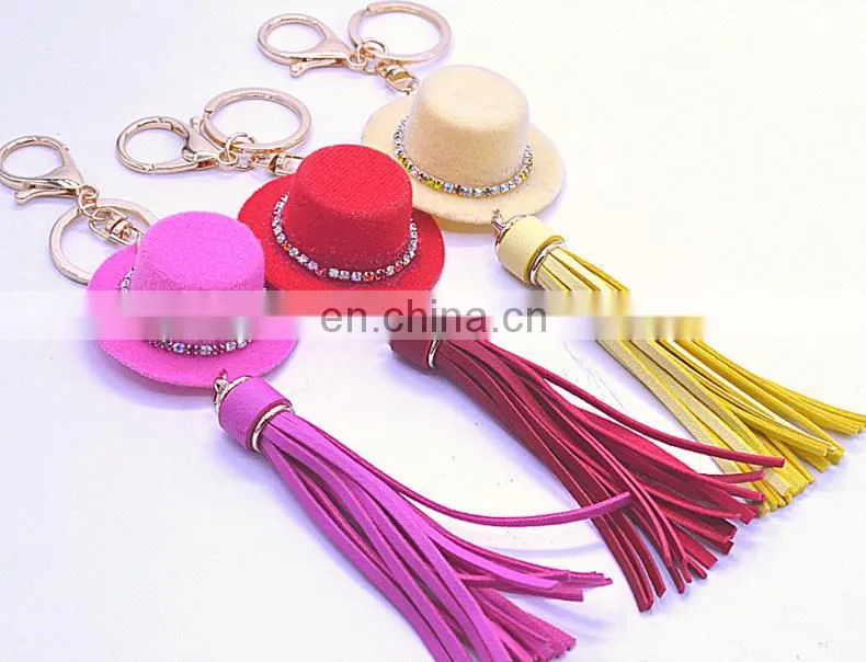 Tassel Key Chain, Genuine Leather Tassel Keychain,Tassel Purse Charm