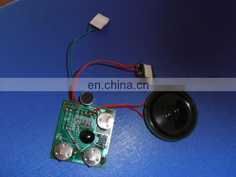 mini microphone voice record with press button for magazines,greeting cards,newspapers etc