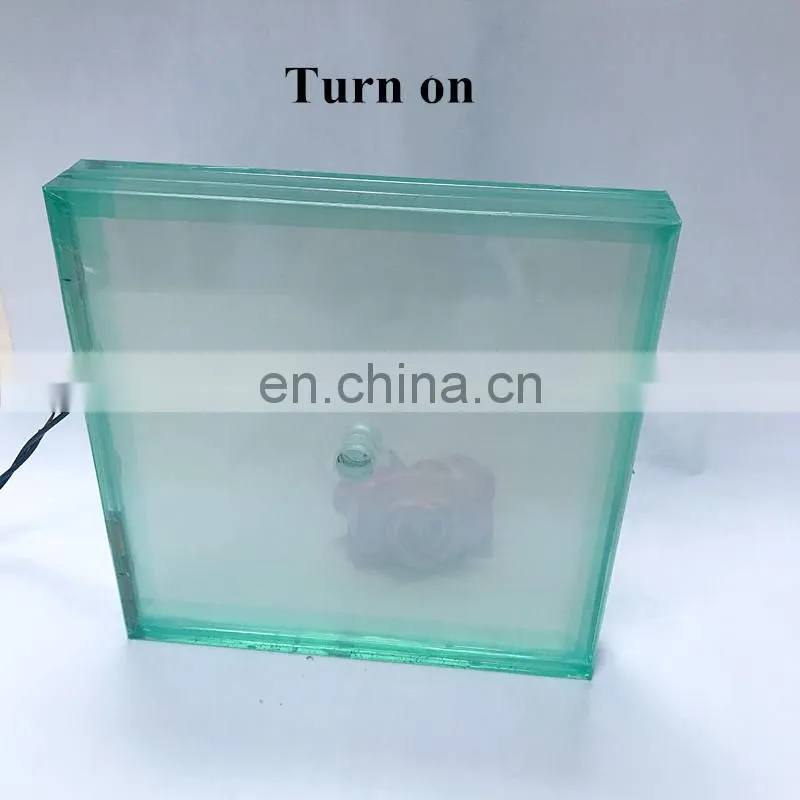Favorable price with high quality pdlc smart glass 15+15+15mm anti slip safety clear translucent laminated glass floor
