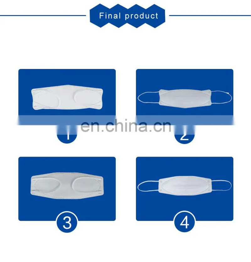 New Design Automatic Non Woven Popular Fish Type Mask Making Machine Manufacturer