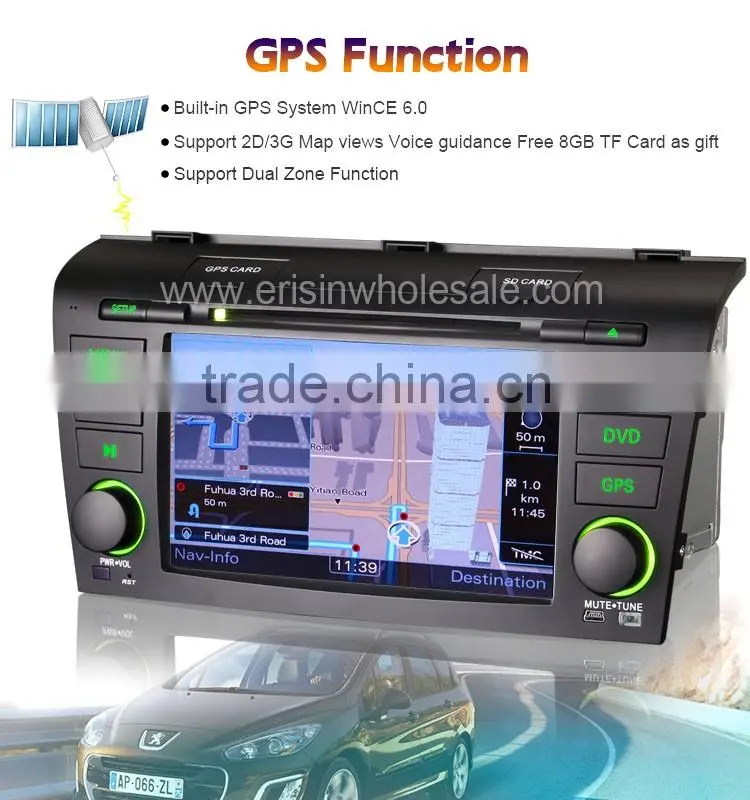 Erisin ES7638M 7" Car Audio Radio Player with GPS 3G Games