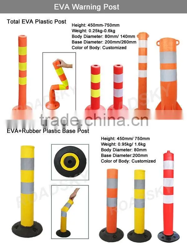 Traffic Safety Surface Mounted Elastic Warning Post