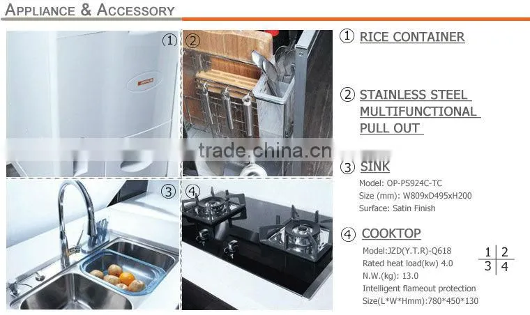 Foshan factory direct fashionable kitchen cabinet,kitchen timer