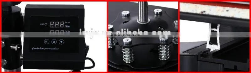 Factory 5 in 1 combo heat press transfer machine multifunctional heat printing machine