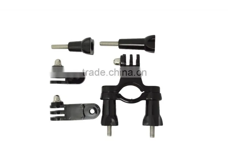 Sport camera stents and screw,Motorbike Roll Bar Mount, with Three-way Adjustable Pivot Arm, for diameter 3.5-6.35CM
