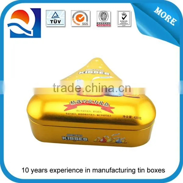 Heart shape Food grade cookies tin /danish butter cookies packing/empty chocolate boxes