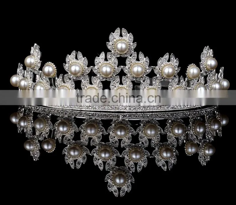 New design crown and tiaras with high qualiy wedding hair accessories