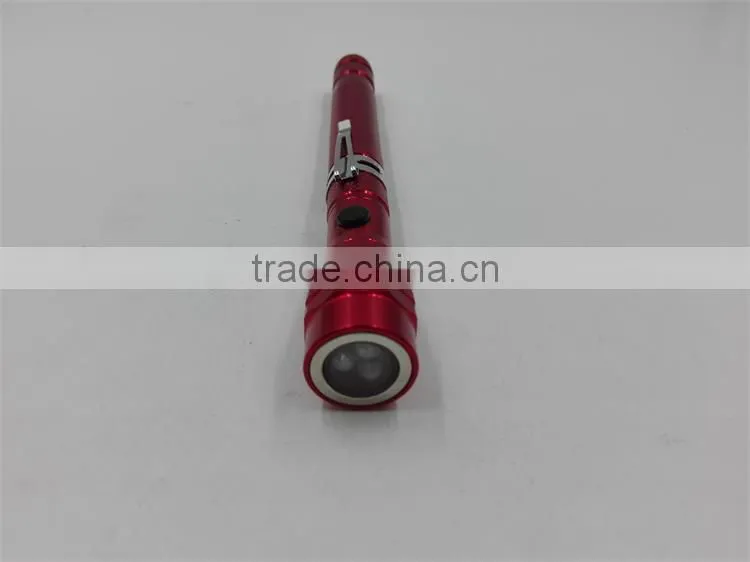 Telescopic Aluminum 3led Flashlight Magnet Tool Pick Up Telescopic Flashlight