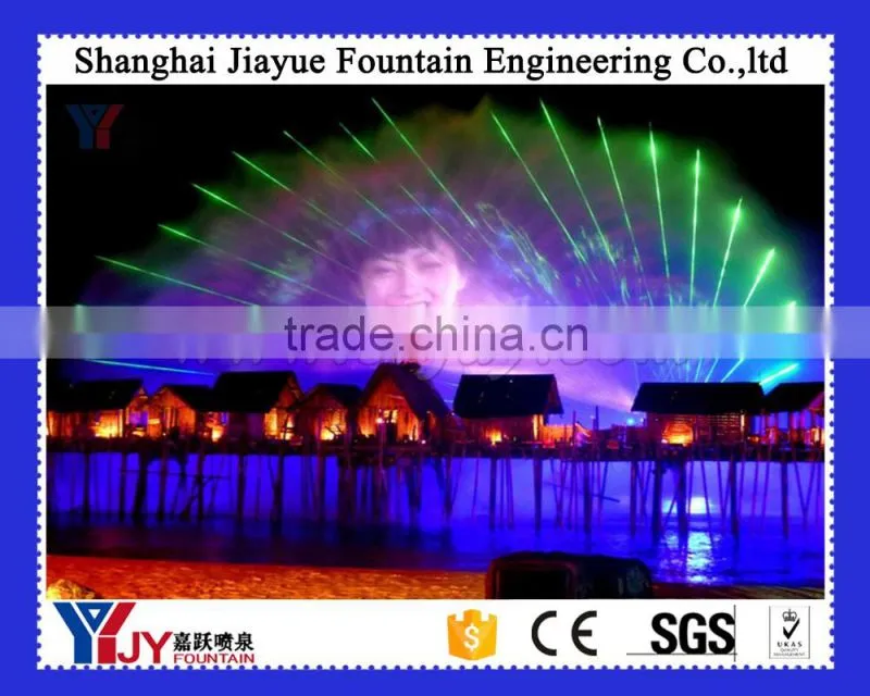 Water curtain movie device nozzle