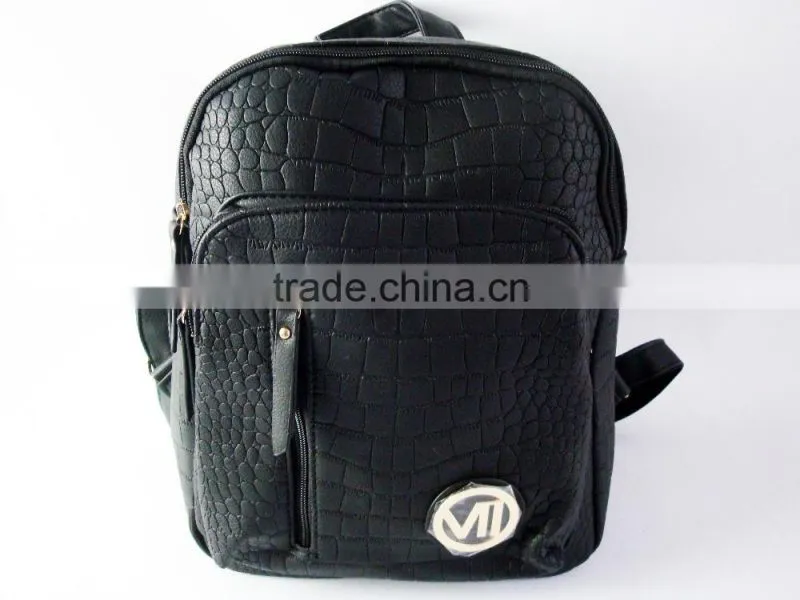School Backpack And Fashionable Leather Bags PU Leather Backpack Bags Shoulder Bags For Unisex