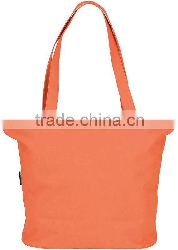Custom polyester reusable shopping bag, beach bag