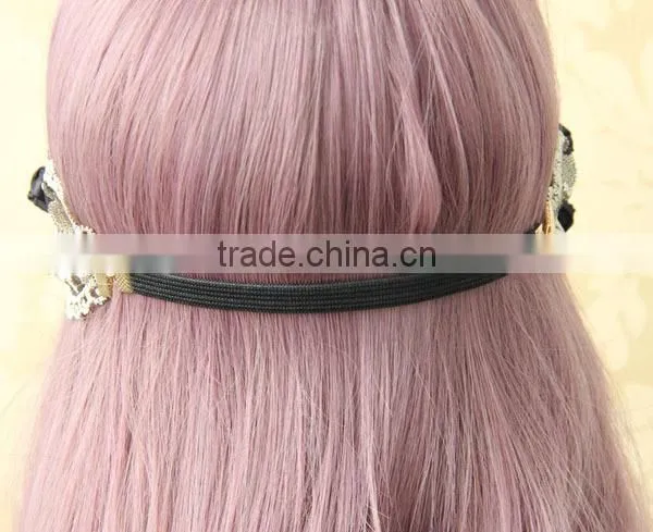 Rose Lady Women Girls Elegent Lace Elastic Sun Flower Design Hair Head Band Accessories Headband