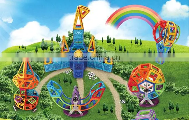 Car Wheel!Best Kid Magnetic funny Mag wisdom magformers Toys