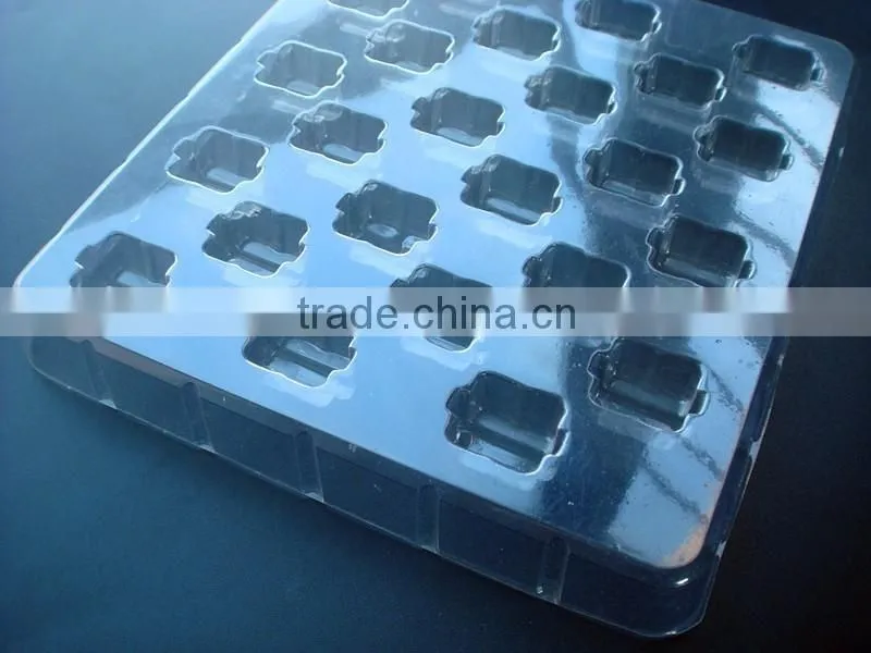 disposable blister PET clear plastic tray