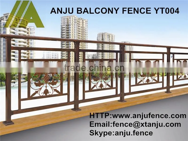 Free sample galvanized steel pipe balcony railing