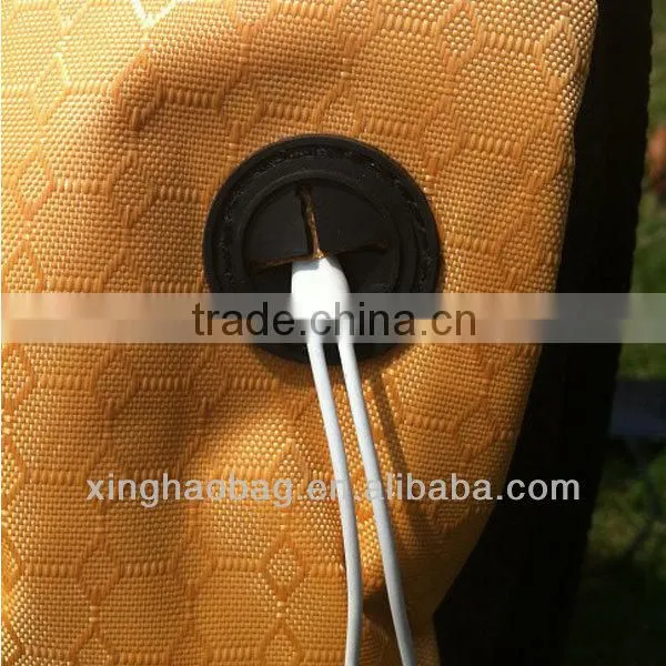New! sport bag for students made logo charger backpack solar bag