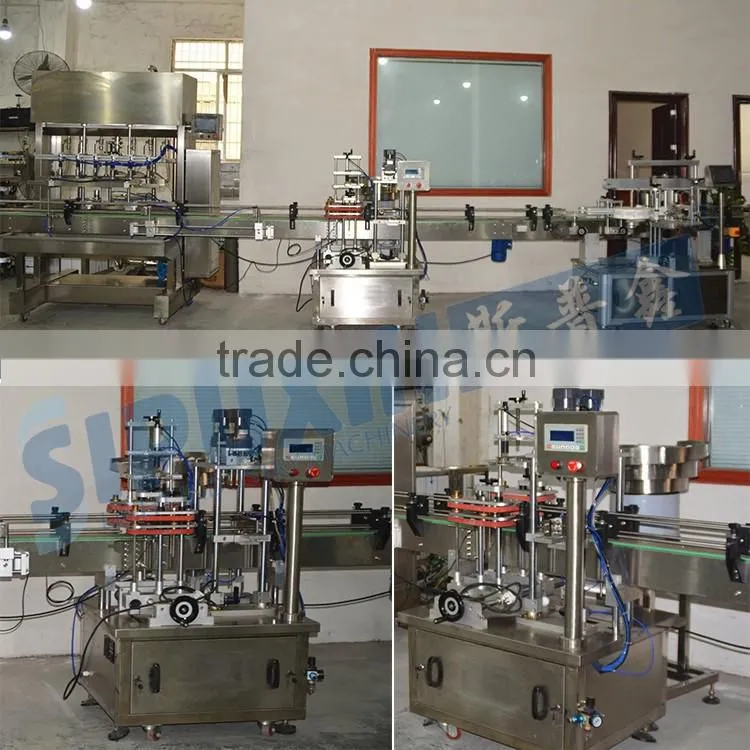 Sipuxin high speed ropp capping machine with cap feeder