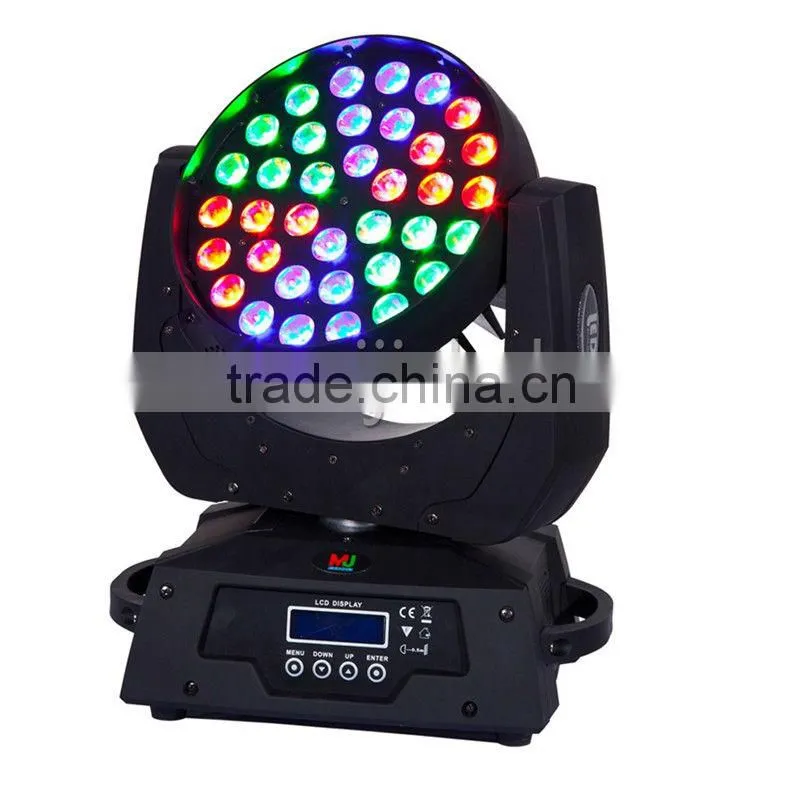 Six sections quad color RGBW 4in1 36 10w led moving head