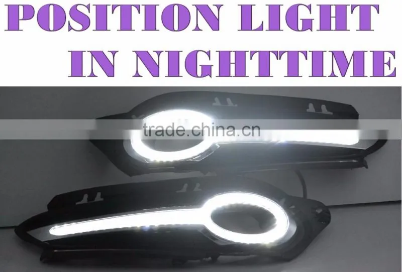 Car Accessories FOR HHONDA HRV Fog Lamp DRL Daytime Running LIGHT