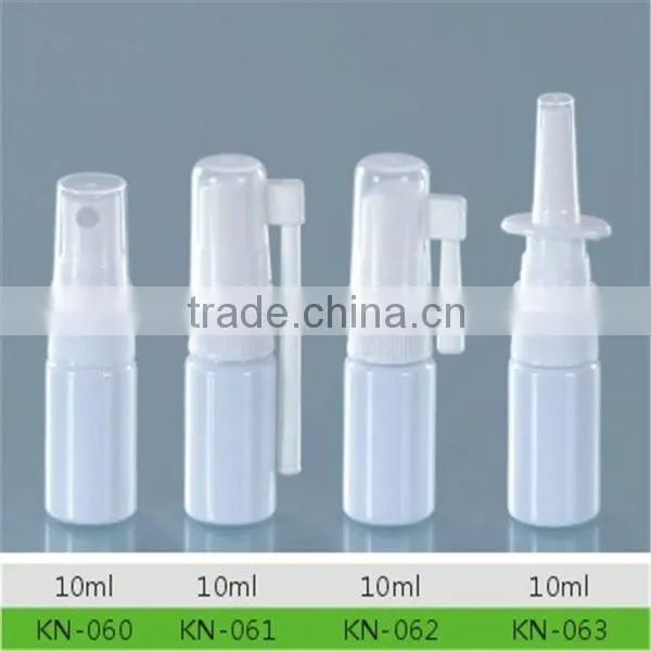 hdpe plastic throat spray bottle with aerosol spray pump 10ml