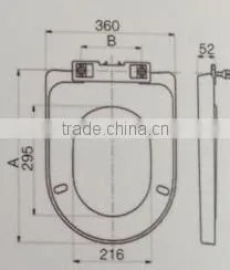 Plastic toilet lid
