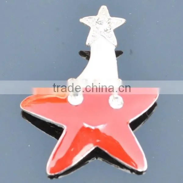 black and light yellow dots resin gem stud smily brooches