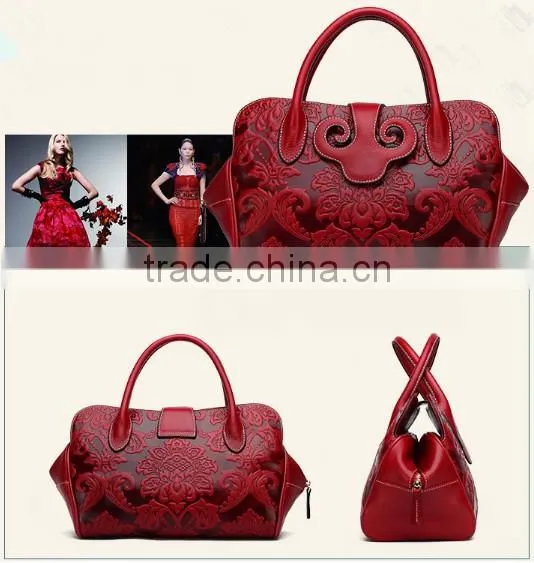 Most Popular Design Vintage Leather Tote Bag Wholesale Handbag China