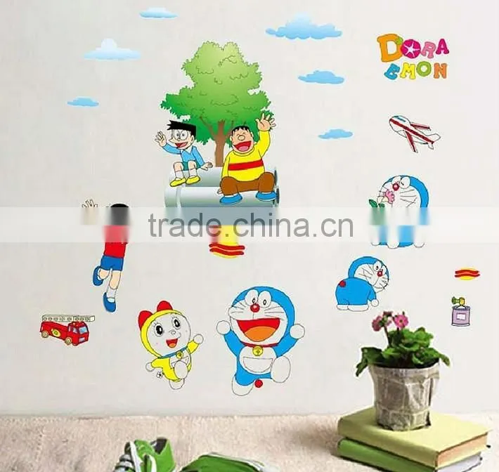 customized cartoon wall vinyl sticker for kid room decoration,wall decoration