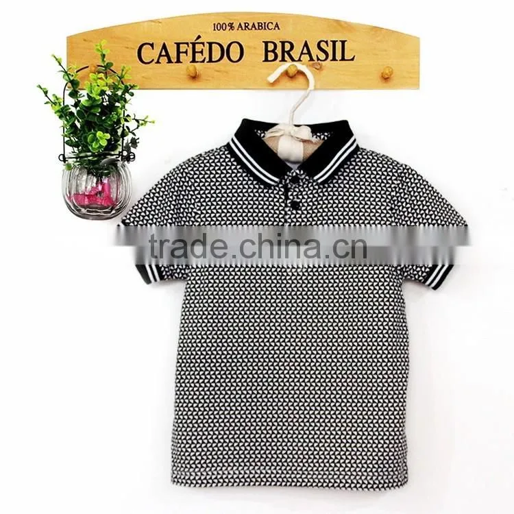 BSCI passed factory Top Quality Popular Design Custom Printing Logo Baby Polo Neck T Shirt