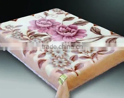 100% polyester printed and emboss blanket 3.5kg
