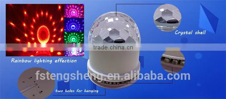 Magic color effects christmas led crystal ball indoor lighting