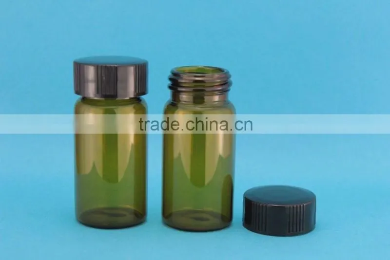 different size transparent colored glass bottles with cap for sale